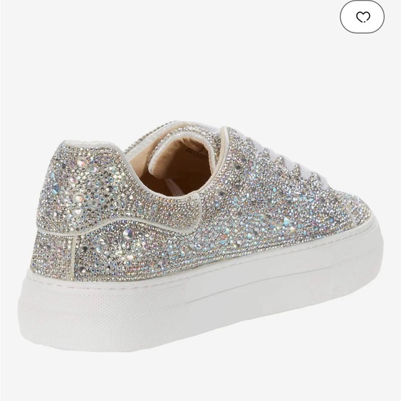 BETSEY JOHNSON “BRET” CRYSTAL SNEAKERS - Picture 3 of 10